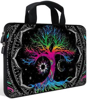 AMARY14 15 15.4 15.6 inch Laptop Handle Bag Computer Protect Case Pouch Holder Notebook Sleeve Neoprene Cover (Colorful tree) AMARY14 15 15.4 15.6 inch Laptop Handle Bag Computer Protect Case Pouch Holder Notebook Sleeve Neoprene Cover (Colorful tree)