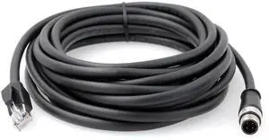 HangTon Sensor Ethernet Cable for Keyence SR2000 Barcode Reader Industrial Automation Fieldbus, M12 D-Code 4 Pin to RJ45 Cat6 Network 5M HangTon Sensor Ethernet Cable for Keyence SR2000 Barcode Reader Industrial Automation Fieldbus, M12 D-Code 4 Pin to RJ45 Cat6 Network 5M