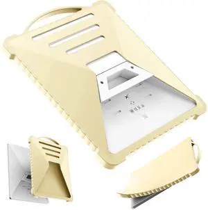 JvVuell Starlink Mini Cover Protective Case, Portable Shockproof Starlink Mini Accessories Silicone Protection Satellite Dish Gift Gear. Yellow JvVuell Starlink Mini Cover Protective Case, Portable Shockproof Starlink Mini Accessories Silicone Protection Satellite Dish Gift Gear. Yellow