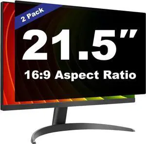 Pozlle [2 Pack] 21.5 Inch Computer Privacy Screen Shield for 16:9 Widescreen Desktop Monitor - Anti-Glare Blue Light Privacy Filters and Anti Spy Privacy Screen Protector Film