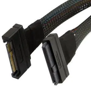 JSER U.2 U2 SFF-8639 NVME PCIe SSD Cable Male to Female Extension 50cm 68pin JSER U.2 U2 SFF-8639 NVME PCIe SSD Cable Male to Female Extension 50cm 68pin