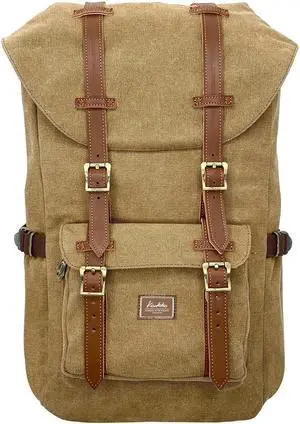 KAUKKO Men's Leisure Backpack, (Khaki), 45 x 27 x 17cm (HxBxT) KAUKKO Men's Leisure Backpack, (Khaki), 45 x 27 x 17cm (HxBxT)