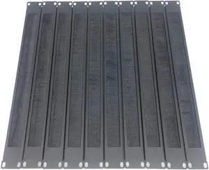 10 Pack 1U Horizontal Rack Mount Cae Management Panel with Cae Entry Brush for 19-Inch Rack Or Cabinet ack (1UCMB1U10PC) 10 Pack 1U Horizontal Rack Mount Cae Management Panel with Cae Entry Brush for 19-Inch Rack Or Cabinet ack (1UCMB1U10PC)