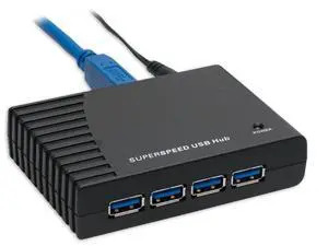 Syba SY-HUB20062 SuperSpeed USB 3.0 4-Port Hub Backward Compatible with USB 2.0 Syba SY-HUB20062 SuperSpeed USB 3.0 4-Port Hub Backward Compatible with USB 2.0