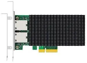 ST7368 2-Port 10G RJ45 Ethernet Network Card with Intel X550 Controller, PCIE 3.0 X4 Interface, Support Windows 11/10/Windows Server/Linux/ESX/VMware ESXi(Not Support Mac OS) ST7368 2-Port 10G RJ45 Ethernet Network Card with Intel X550 Controller, PCIE 3.0 X4 Interface, Support Windows 11/10/Windows Server/Linux/ESX/VMware ESXi(Not Support Mac OS)