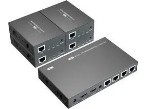 150m HDMI Splitter Extender 1x4 Transmit Remote 1080P Audio Video Over Cat5e/6 Ethernet Mirror 4 Screens Support Loopout Remote 1 in 4 Out for TV 150m HDMI Splitter Extender 1x4 Transmit Remote 1080P Audio Video Over Cat5e/6 Ethernet Mirror 4 Screens Support Loopout Remote 1 in 4 Out for TV