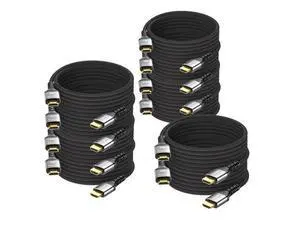 8K HDMI Cable 10 FT 10-Pack, HDMI 2.1 Gaming Cord, Support 8K@60Hz, 4K@120Hz, Dynamic HDR10+, SBTM, VRR, QFT, ALLM, 3D, HDCP 2.3 for PS5, Xbox, Nintendo Switch, TV, PC, Monitor, Graphics Card 8K HDMI Cable 10 FT 10-Pack, HDMI 2.1 Gaming Cord, Support 8K@60Hz, 4K@120Hz, Dynamic HDR10+, SBTM, VRR, QFT, ALLM, 3D, HDCP 2.3 for PS5, Xbox, Nintendo Switch, TV, PC, Monitor, Graphics Card