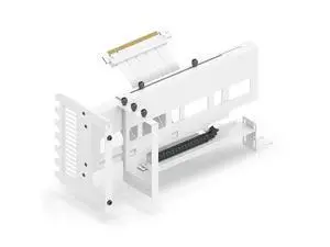 Vertical PCIe 4.0 GPU Mount Graphic Card Bracket, Video Card VGA Support Kit with PCIe 4.0 X16 Gen4 White Riser Cable 90 Degree Right Angle- White Vertical PCIe 4.0 GPU Mount Graphic Card Bracket, Video Card VGA Support Kit with PCIe 4.0 X16 Gen4 White Riser Cable 90 Degree Right Angle- White