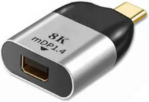 JVFYI USB-C Type C to Mini DP Displayport Converter Adapter 4K 2K 60hz for Tablet & Phone & Laptop JVFYI USB-C Type C to Mini DP Displayport Converter Adapter 4K 2K 60hz for Tablet & Phone & Laptop