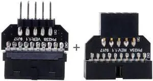 JVFYI U2-026 1set Reversible USB 2.0 9Pin Housing to Motherboard USB 3.0 20pin Header Female Adapter JVFYI U2-026 1set Reversible USB 2.0 9Pin Housing to Motherboard USB 3.0 20pin Header Female Adapter