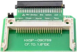 JVFYI EP-035 CF Compact Flash Memory Card to 50pin 1.8 Inch IDE Hard Drive SSD Converter Adapter