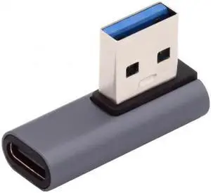 JVFYI USB-C Type C Female Low Profile 90 Degree Left Angled to USB 3.0 A Male Data Adapter for Laptop Desktop JVFYI USB-C Type C Female Low Profile 90 Degree Left Angled to USB 3.0 A Male Data Adapter for Laptop Desktop