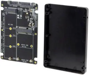 JVFYI SA-115 2 in 1 Combo M.2 NGFF B-keymSATA SSD to SATA 3.0 Adapter Converter Case Enclosure JVFYI SA-115 2 in 1 Combo M.2 NGFF B-keymSATA SSD to SATA 3.0 Adapter Converter Case Enclosure