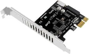 JVFYI 5Gbps Type-E USB 3.1 Front Panel Socket & USB 2.0 to PCI-E 1X Express Card VL805 Adapter for Motherboard