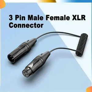 JVFYI XLR Cable XLR 3-Pin Male To Female Mic Cable Audio Adapter Cord For Microphone Mixer Speaker Amplifier
