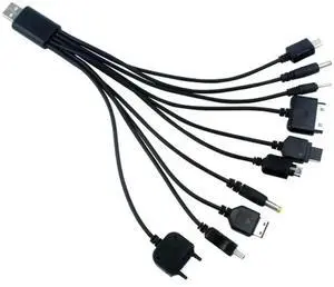 JVFYI 10 In 1 Multi - head Charging Cable, 0.23 Meters, USB Multi - head Ten In One Charging Cable for Mobile Phone JVFYI 10 In 1 Multi - head Charging Cable, 0.23 Meters, USB Multi - head Ten In One Charging Cable for Mobile Phone