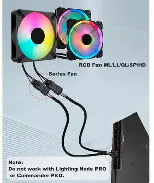 JVFYI RGB Splitter for RGB HUB, Lighting Node Core and ICUE Commander CORE XT 4 Pin Male to Female Fan Extension Cable Rich JVFYI RGB Splitter for RGB HUB, Lighting Node Core and ICUE Commander CORE XT 4 Pin Male to Female Fan Extension Cable Rich