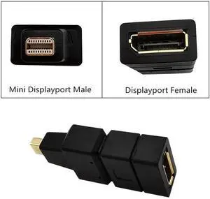 JVFYI Displayport to Mini DisplayPort 4K Adapter Displayport 1.2 Cable Adapter DP Female to Mini DP Male Extender Converter 4K@60Hz JVFYI Displayport to Mini DisplayPort 4K Adapter Displayport 1.2 Cable Adapter DP Female to Mini DP Male Extender Converter 4K@60Hz