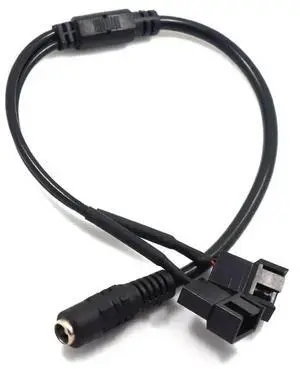JVFYI 12V power adapter one - to - two fan patch cord, computer chassis fan line, DC5521 to 4Pin line JVFYI 12V power adapter one - to - two fan patch cord, computer chassis fan line, DC5521 to 4Pin line