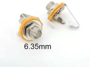 JVFYI 5x 6.35mm 1/4" Female Panel Mount power socket 6.5 2 pin Pole Mono Audio cable Jack plug Connector Chassis Solder Adapter E JVFYI 5x 6.35mm 1/4" Female Panel Mount power socket 6.5 2 pin Pole Mono Audio cable Jack plug Connector Chassis Solder Adapter E