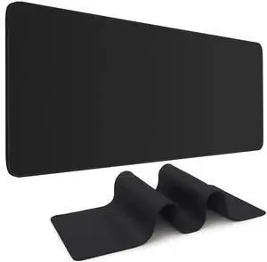 JVFYI Black Mouse Pad Gaming Keyboard Pad 31.5 x 11.8 in Large Computer Mouse Pad with Anti-Slip Rubber Base and Stitched Edges, Extended Mouse Mat for Gaming Working JVFYI Black Mouse Pad Gaming Keyboard Pad 31.5 x 11.8 in Large Computer Mouse Pad with Anti-Slip Rubber Base and Stitched Edges, Extended Mouse Mat for Gaming Working