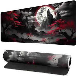 JVFYI Extended Gaming Mouse Pad, Large Desk Mat XL Anime Mouse Pad Waterproof with Stitched Edges, Non-Slip Desktop Pad for Home and Office, Level Up Your 31.5x11.8 Inch (Night canyon2) JVFYI Extended Gaming Mouse Pad, Large Desk Mat XL Anime Mouse Pad Waterproof with Stitched Edges, Non-Slip Desktop Pad for Home and Office, Level Up Your 31.5x11.8 Inch (Night canyon2)