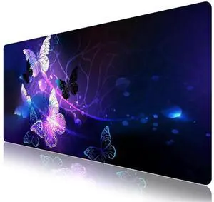 JVFYI Desk Mat Mouse Pad Protector, Large Gaming Non Slip Computer Laptop Desk Blotter, Stitched Edges Keyboard Mouse Mat Desk Pad, 35.4" x 15.7" Extended Mousepad for Home and Office, Green Daisy JVFYI Desk Mat Mouse Pad Protector, Large Gaming Non Slip Computer Laptop Desk Blotter, Stitched Edges Keyboard Mouse Mat Desk Pad, 35.4" x 15.7" Extended Mousepad for Home and Office, Green Daisy