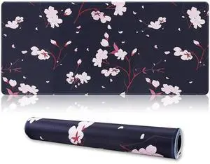 JVFYI XXL Gaming Mouse Pad 35.4x15.7 Professional Large Mouse Pad & Computer Game Mouse Mat-90x40 Blackhua