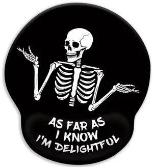 JVFYI Skeleton Mouse Pad, Ergonomic Mouse Pad with Wrist Rest, Gaming Mouse Pad Wrist Support with Non-Slip Pain Relief PU Base, Funny Skull Mouse Pads for Desk, Goth Office Desk Accessories Decor JVFYI Skeleton Mouse Pad, Ergonomic Mouse Pad with Wrist Rest, Gaming Mouse Pad Wrist Support with Non-Slip Pain Relief PU Base, Funny Skull Mouse Pads for Desk, Goth Office Desk Accessories Decor
