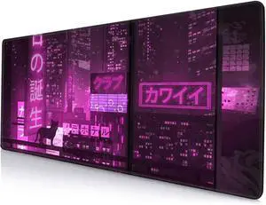 JVFYI Gaming Mouse Pad, Large Anime Mouse Pads for Desk, Non-Slip Rubber Base Mousepad, Keyboard Mouse Mat Desk Pad with Stitched Edges, 31.5x11.8 inch JVFYI Gaming Mouse Pad, Large Anime Mouse Pads for Desk, Non-Slip Rubber Base Mousepad, Keyboard Mouse Mat Desk Pad with Stitched Edges, 31.5x11.8 inch