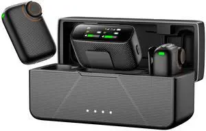 JVFYI New Wireless Lavalier Microphone - AI Deep Noise Cancellation, Bluetooth 5.3, Magnetic Clip-On, for Live Streaming, Recording, TikTok, YouTube, iPhone Android Camera