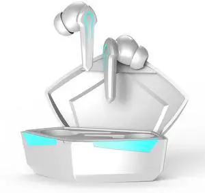 JVFYI P30 TWS Wireless Gaming Earbuds - Low-Latency Mode, 360° Stereo Sound, Noise Cancelling Mic, Bluetooth 5.3, In-Ear Headphones white JVFYI P30 TWS Wireless Gaming Earbuds - Low-Latency Mode, 360° Stereo Sound, Noise Cancelling Mic, Bluetooth 5.3, In-Ear Headphones white