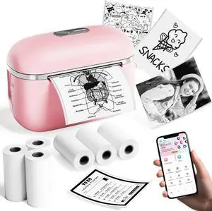 JVFYI Phomemo T02 Mini Thermal Printer | Portable Sticker Maker for Study Notes & Photo Printing Pink JVFYI Phomemo T02 Mini Thermal Printer | Portable Sticker Maker for Study Notes & Photo Printing Pink