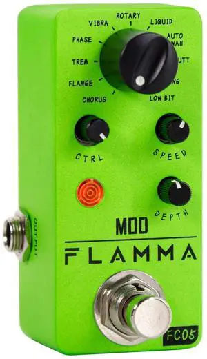 JVFYI FLAMMA FC05 Multi-Effects Modulation Pedal | 11 Modes (Chorus, Flanger, Phaser, Tremolo, Auto Wah) | True Bypass Compact Guitar Processor JVFYI FLAMMA FC05 Multi-Effects Modulation Pedal | 11 Modes (Chorus, Flanger, Phaser, Tremolo, Auto Wah) | True Bypass Compact Guitar Processor