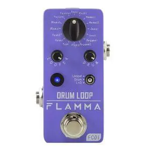 JVFYI FLAMMA-FC01 Pedal De Guitarra, Pedal De Guitarra, Efeitos De Loop, 20 Minutos De Gravacao, 16 Drum Grooves Tap Tempo JVFYI FLAMMA-FC01 Pedal De Guitarra, Pedal De Guitarra, Efeitos De Loop, 20 Minutos De Gravacao, 16 Drum Grooves Tap Tempo