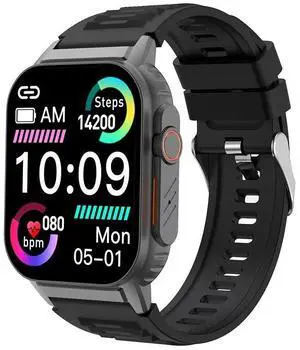 JVFYI Smart Watch with Bluetooth Call, 2.01" IP67 Waterproof Fitness Tracker, 100+ Sport Modes, Heart Rate Monitor black JVFYI Smart Watch with Bluetooth Call, 2.01" IP67 Waterproof Fitness Tracker, 100+ Sport Modes, Heart Rate Monitor black