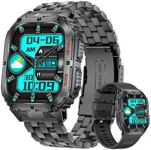 JVFYI 1.96" AMOLED Smart Watch with Bluetooth Calls, 100+ Sports Modes, Heart Rate/Sleep Monitor, 5ATM Waterproof for Android iOS JVFYI 1.96" AMOLED Smart Watch with Bluetooth Calls, 100+ Sports Modes, Heart Rate/Sleep Monitor, 5ATM Waterproof for Android iOS