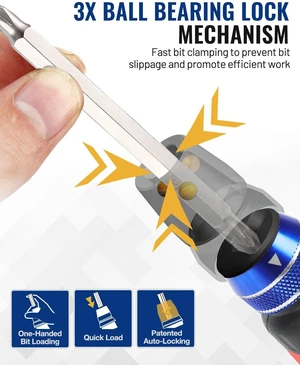 12-in-1 Ratcheting Multi-Bit Screwdriver Set, Quick-load Mechanism Screwdriver with Double End Bits in Handle (Pack of 2) 12-in-1 Ratcheting Multi-Bit Screwdriver Set, Quick-load Mechanism Screwdriver with Double End Bits in Handle (Pack of 2)