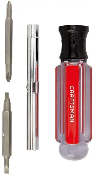 Screwdriver Multi-Bit Set, 6 in 1, Acetate Handle (CMHT66052) Screwdriver Multi-Bit Set, 6 in 1, Acetate Handle (CMHT66052)