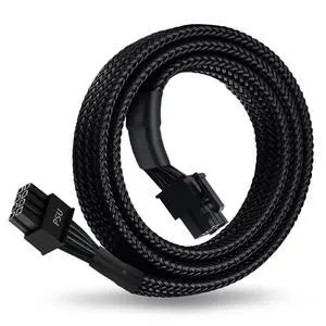 8 Pin PCIe Cable for EVGA Power Supply, PCIe 8 Pin Male to (6+2) Male PCI Express Power Adapter Sleeved 25-inch (63cm) 8 Pin PCIe Cable for EVGA Power Supply, PCIe 8 Pin Male to (6+2) Male PCI Express Power Adapter Sleeved 25-inch (63cm)