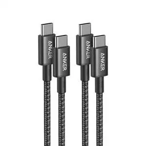 USB C to USB C Cable, 2-Pack Type C 100W Charger Cord, Fast Charging for iPhone 17 Series, MacBook Pro 2020, Pixel, and More (Not for Video Output) (Black, 3.3ft) USB C to USB C Cable, 2-Pack Type C 100W Charger Cord, Fast Charging for iPhone 17 Series, MacBook Pro 2020, Pixel, and More (Not for Video Output) (Black, 3.3ft)