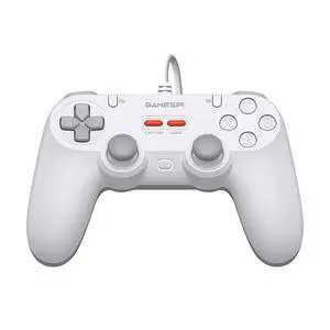 GameSir Tegenaria Lite Wired Controller for PC, 1000Hz Polling Rate, Hall Effect Joysticks and 2 Remappable Buttons, Dual Vibration, Turbo, PC Gaming Controller for Steam/Android/iOS/Switch(White) GameSir Tegenaria Lite Wired Controller for PC, 1000Hz Polling Rate, Hall Effect Joysticks and 2 Remappable Buttons, Dual Vibration, Turbo, PC Gaming Controller for Steam/Android/iOS/Switch(White)