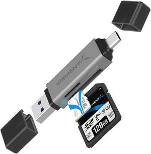 USB-C & USB-A SD/Micro SD Card Reader, USB 3.0 (CR-BCA2) USB-C & USB-A SD/Micro SD Card Reader, USB 3.0 (CR-BCA2)