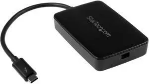 Thunderbolt 3 to Thunderbolt 2 Adapter (Non-Reversible) - TB3 Laptop to TB2 (20Gbps) or TB1 (10Gbps) Devices / Displays - Black - Windows/Mac (TBT3TBTADAP) Thunderbolt 3 to Thunderbolt 2 Adapter (Non-Reversible) - TB3 Laptop to TB2 (20Gbps) or TB1 (10Gbps) Devices / Displays - Black - Windows/Mac (TBT3TBTADAP)