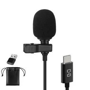 USB C Lavalier Microphone, Omni Condenser Clip-on Mic for iPhone 17/16/15, Samsung, Google, Oneplus, with USB-A for Computer & Laptop, 6.6FT, External Lapel Mic for Youtube, Interview & Podcast USB C Lavalier Microphone, Omni Condenser Clip-on Mic for iPhone 17/16/15, Samsung, Google, Oneplus, with USB-A for Computer & Laptop, 6.6FT, External Lapel Mic for Youtube, Interview & Podcast