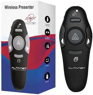 Wireless Presentation Clicker for PowerPoint Presentations, USB Dongle Presenter Remote with Pointer Slide Clickers for Mac/Windows/Linux, Computer/Laptop, Google Slide/PPT/Keynote (Ergonomic) Wireless Presentation Clicker for PowerPoint Presentations, USB Dongle Presenter Remote with Pointer Slide Clickers for Mac/Windows/Linux, Computer/Laptop, Google Slide/PPT/Keynote (Ergonomic)