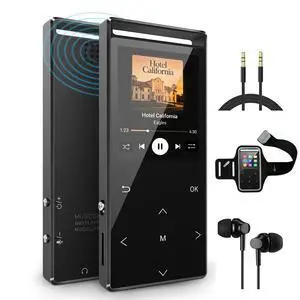MP3 Player 64GB with Bluetooth Sport Armband,FM Record,Shuffle Play,Line-in rip Music,Voice Record,HiFi,Multifunction,Metal Shell MP3 Player 64GB with Bluetooth Sport Armband,FM Record,Shuffle Play,Line-in rip Music,Voice Record,HiFi,Multifunction,Metal Shell