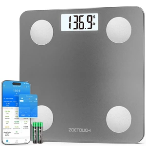 Smart Bathroom Scale for Body Weight and Fat, BMI, Digital | Weighing Scale with Muscle Mass, Accurate Bluetooth App, LCD Display, Tempered Glass,14 Body Composition, Long Terms Analysis Smart Bathroom Scale for Body Weight and Fat, BMI, Digital | Weighing Scale with Muscle Mass, Accurate Bluetooth App, LCD Display, Tempered Glass,14 Body Composition, Long Terms Analysis