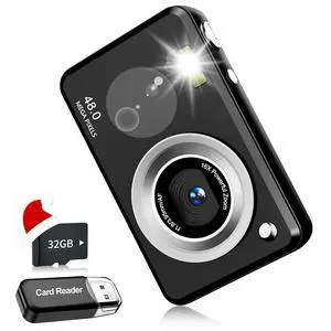 Digital Cameras FHD Camera for Kid Boys Girls Compact Digital Point and Shoot Camera with 16X Zoom 32GB Card Kids Camera for Kids Digital Cameras FHD Camera for Kid Boys Girls Compact Digital Point and Shoot Camera with 16X Zoom 32GB Card Kids Camera for Kids