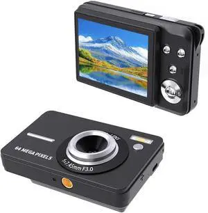 4K Vlogging Camera 64MP Digital Camera for YouTube, WiFi Autofocus and Anti-Shake, 2.8with 18X Zoom, Includes 16GB SD Card,1 Batteries,Travel Camera (Blackwhite) 4K Vlogging Camera 64MP Digital Camera for YouTube, WiFi Autofocus and Anti-Shake, 2.8with 18X Zoom, Includes 16GB SD Card,1 Batteries,Travel Camera (Blackwhite)